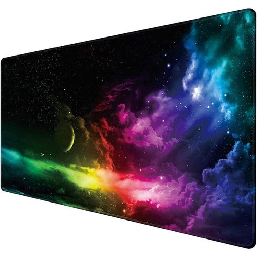 Tapis de souris tendu grand tapis de souris de jeu-35.4x15.7x0.12 pouces clavier d'ordinateur tapis de souris tapis de souris antidrapant en caoutchouc