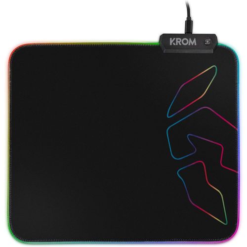 Tapis de Souris Gaming Knout RGB -NXKNTRGB- Tapis de Souris, Trois Effets RGB, Base en Caoutchouc antidrapante, Noir.[F547]