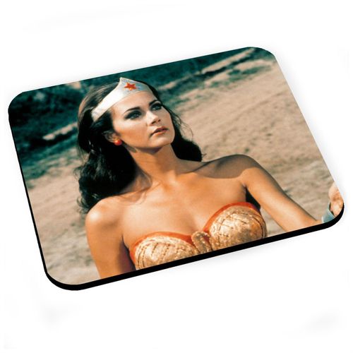 Tapis de Souris Lynda Carter Wonderwoman Miss World Actrice Mannequin