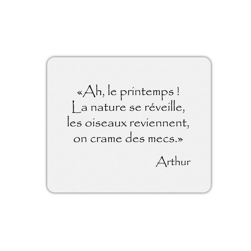 Tapis De Souris Rectangle Arthur On Crame Des Mecs Citation Kaamelott Rakuten