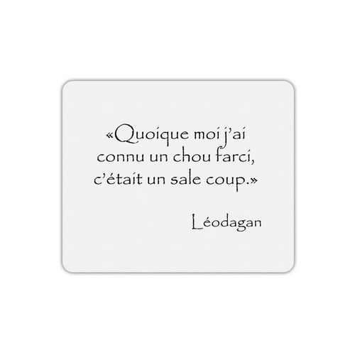 Tapis de souris rectangle Lodagan chou farci citation Kaamelott