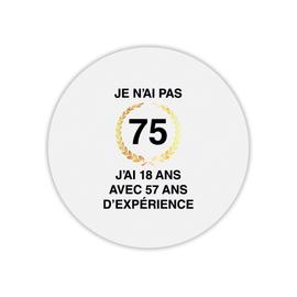 Tapis De Souris Rond Anniversaire 75 Ans Rakuten