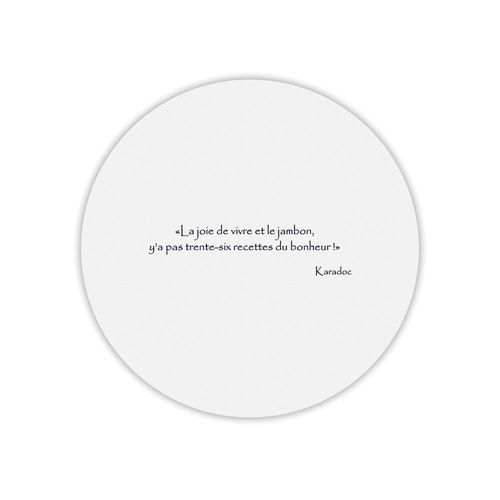Tapis de souris rond kaamelott karadoc recette bonheur