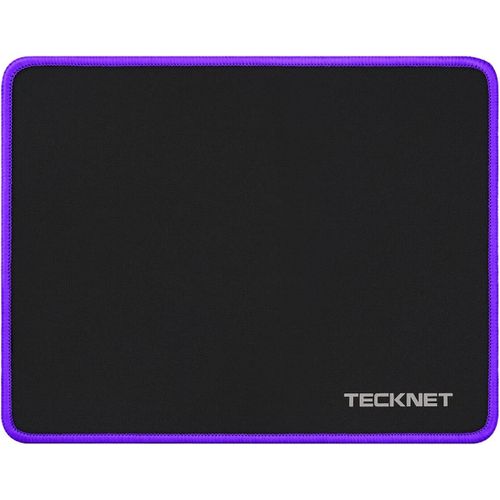 Tapis de Souris, Tapis de Souris Gamer Mousepad avec Base en Caoutchouc Impermable et Antidrapante pour PC Bureau, Travail, Jeux, Ordinateur Portable, Ordinateur, Maison (Noir et Violet).[G937]