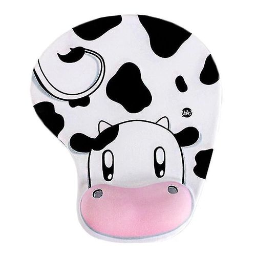 Tapis de souris Vache Mousse  mmoire de forme antidrapante Confort Poignet Support Souris