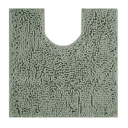 Tapis De Toilette En Forme De U,Lavable,En Peluche Extra Douce,Chenille,Microfibre,Super Absorbant,Shaggy,Lavage En Machine Et Sec - Type Light Gray-500mmx500mm