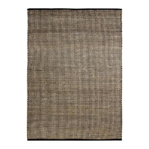 Tapis En Jute 120x170 Naturel - Noir