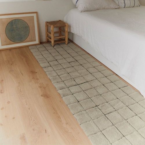 Tapis En Laine Lavable Mosaque Grs - 230 X 300 Cm