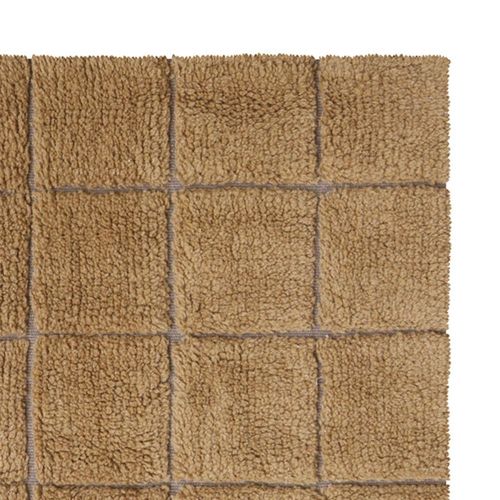 Tapis En Laine Lavable Mosaque Ocre - 230 X 300 Cm