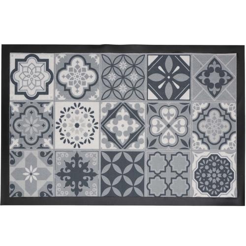 Tapis En Pvc Imprim Carreaux De Ciment 40 X 60 Cm