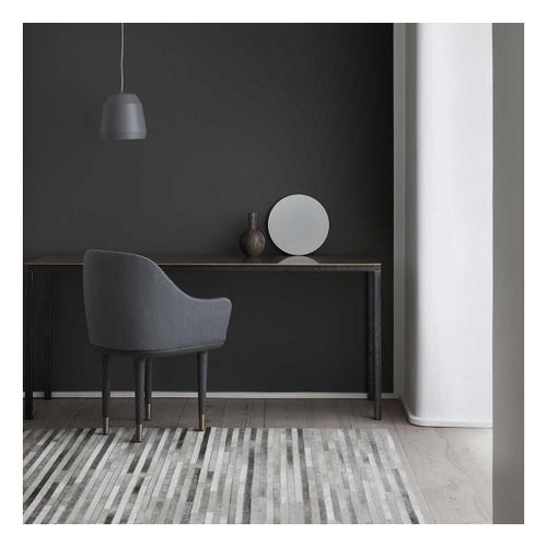 Tapis Peau De Vache 170x240 Kilim Fait Main Gris