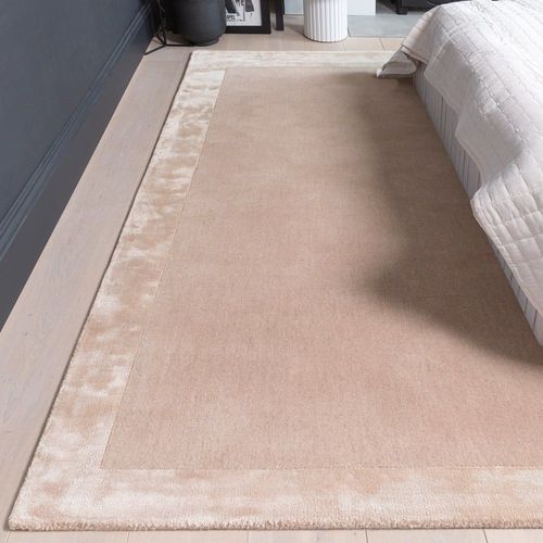 Tapis Moderne En Laine Fait Main Beige 160x230 Cm