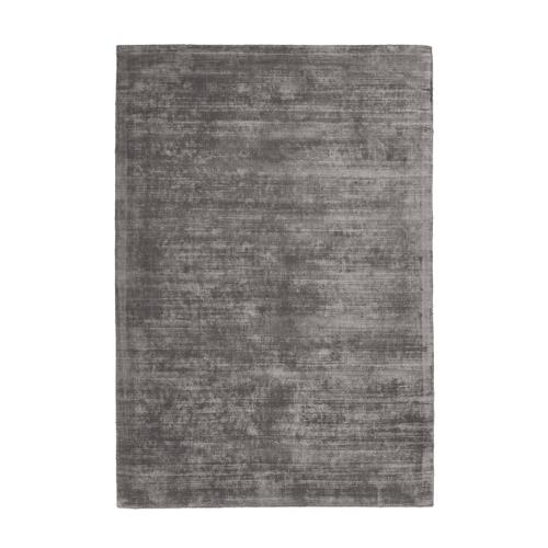 Tapis Moderne En Soie De Bambou Uptown 200x290 Cm Gris Fonc - Novatrend