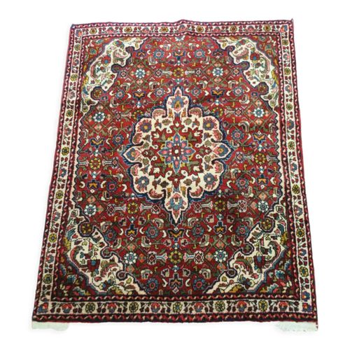 Tapis Persan Authentique Milieu Xxme 147 X 110 Cm Rouge