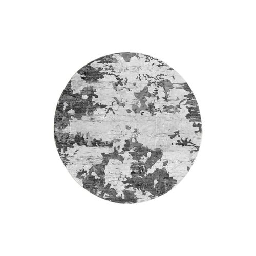 Tapis Rond Gris Dimensions - 120x120  Qualit Suprieure Pour Maison, Appartement, Bureau  Style lgant Et Durable  Confort Optimal, Facile  Net