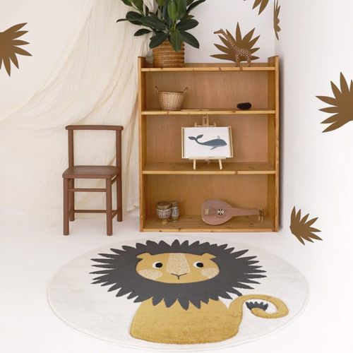 Tapis Rond Lion Jaggo