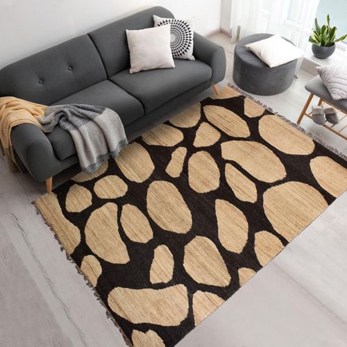 Tapis Salon Fait Main Duskia Beige 300x400 En Jute Care&fair