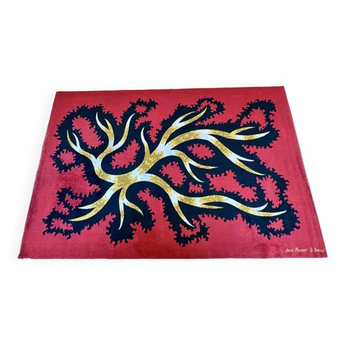 Tapis Sign Jean Picart Le Doux 19021982 Rouge