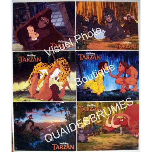 Tarzan - Walt Disney (Animation): Jeu Prestige De 10 Photos D'exploitation Cinmatographqiue - Format 28x35.5 Cm - De Chris Buck & Kevin Lima - 1999