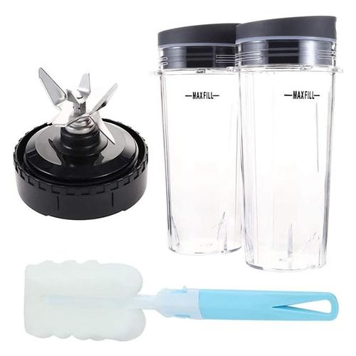 Tasse 16 Oz Avec 2 Couvercles Et Brosse  Tasse, Lame  6 Ailettes Pour Ninja, Pices De Rechange Pour Mlangeur Ninja Bl660 Bl770 Bl740 9109-May14A20562