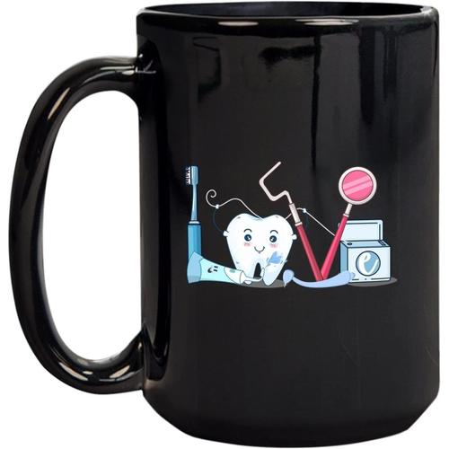 Tasse A Cafe Drole D'hygieniste Dentaire 11oz En Ceramique, Tasse A The, Cadeau Pour Xmas Et Anniversaire