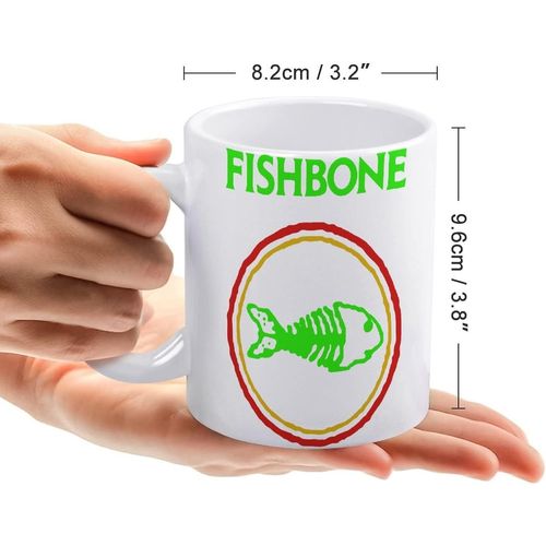 Tasse  Caf En Forme De Poisson Autour De La Musique RElle, Tasse  Caf/Tasse En CRamique De Grande Capacit 330ml, Facile  Nettoyer, AdaptE  Une Utilisation  Domicile Et Au Bureau