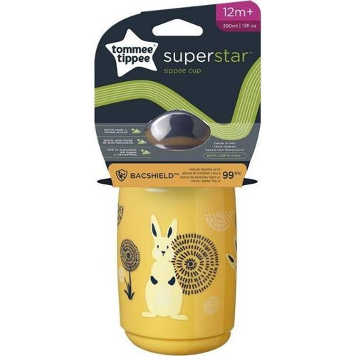 Tasse D'entranement  Bec Jaune Anti-Secousse Et Antibactrienne 390 Ml Ds 12 Mois Tommee Tippee