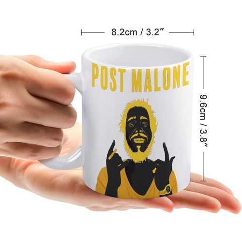 Tasse Post Malone Post Malone Tasse  Caf/Tasse Tasse En CRamique De Grande Capacit 330 Ml, Facile  Nettoyer, Pratique  Transporter, Cadeau  La Mode