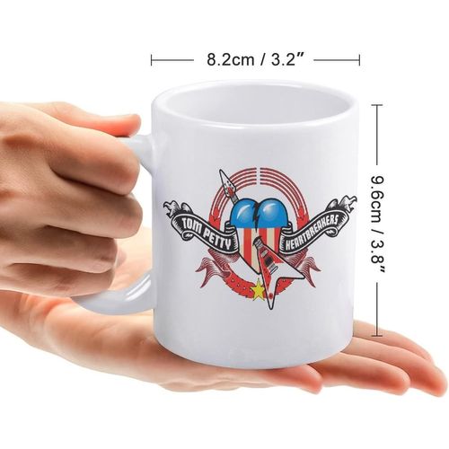 Tasse Tom Petty Et Les Heartbreakers Tasse  Caf/Tasse Tasse En CRamique De Grande Capacit 330 Ml Facile  Nettoyer Pratique  Transporter Cadeau De Mode