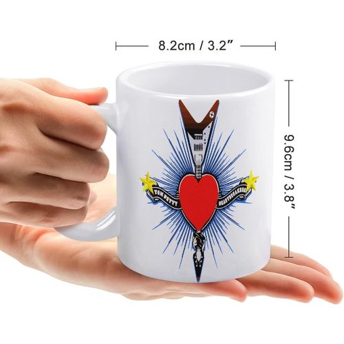 Tasse Tom Petty Et Les Heartbreakers Tasse  Caf/Tasse Tasse En CRamique De Grande Capacit 330 Ml Lavable Et Facile  Transporter Cadeau De Mode