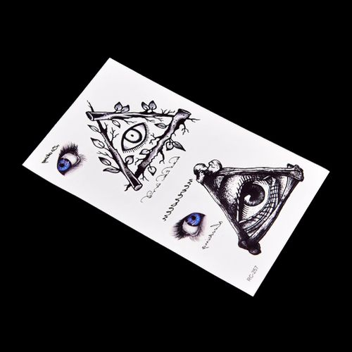 Tatouage Temporaire Impermable Pour Femmes Et Hommes, 1 Pice, Motif Pour Les Yeux, Transfert D'eau, Offre Spciale