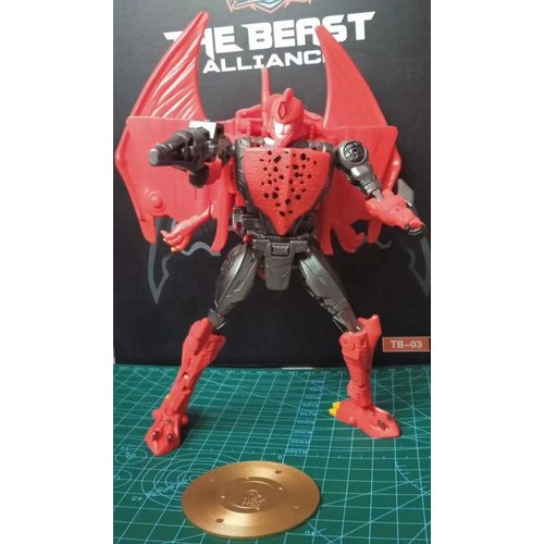 Tb-03 Avec Bote - Dans La Transformation De La Transformation, Les Guerres De Bte Transmtal Gorilla Airazor Ko Oversize Kingdom Bw Op 18cm Figure D'action