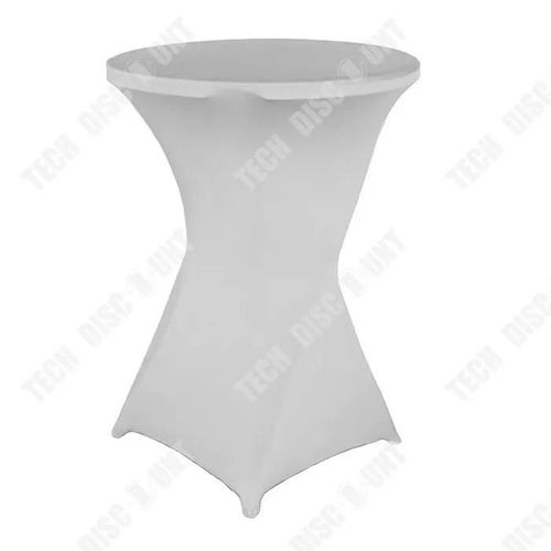 Td 1 Pice Ensemble Nappe De Bar Gris Clair 80x110 Cm Nappe De Banquet De Bar Nappe De Cocktail Ronde Nappe lastique Rtractable