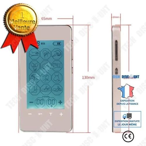 Td 12 Modes De Machine De Massage Thrapeutique Masseur Multifonctions  cran Tactile Avec 2 Modes De Charge Or Eu Plug