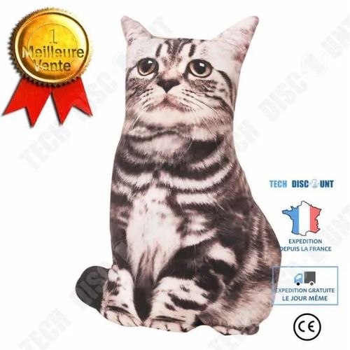 Td 3d Cat Imprimer Coussin Cratif Mignon Peluche Cadeau Home