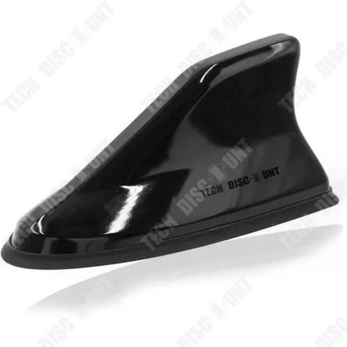 Td Antenne Radio De Toit  Base Adhsive De Type Aileron De Requin Noir Avec Antenne Radio De Signal Dcoration De Voiture Sans Poi