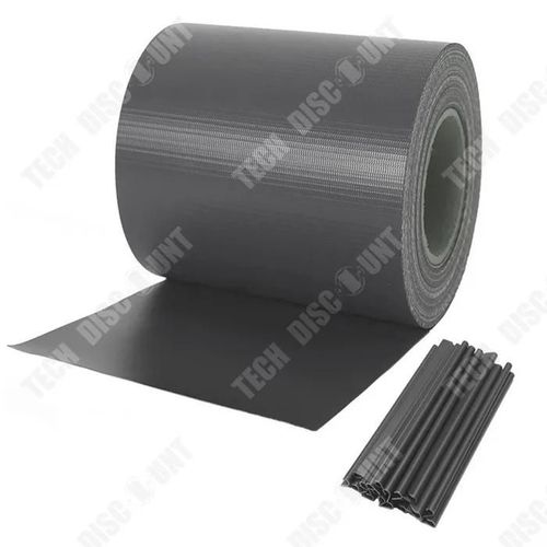 Td Brise-Vue En Pvc 450g/M 35m X 0.19m Avec 20 Colliers De Serrage Brise-Vue Pour Clture De Jardin Rsistant Au Vent Et Au Soleil