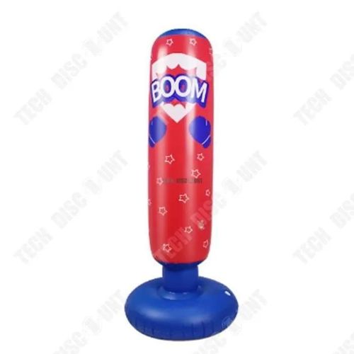 Td Colonne De Boxe Colonne De Frappe Gonflable Pour Enfants Colonne De Boxe En Pvc Sac De Sable Vertical De 1,25 Mtre