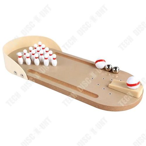 Td Ensemble De Bowling Avec 10 Quilles Enfants  Partir De 3 Ans Bowling De Table Pour Chambre D'enfant Mini Bowling Jeux De Quilles
