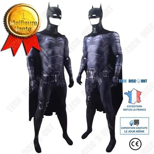 Dguisement Batman Robert Pattinson Cosplay - Tech Discount - Taille Xl - Tissu Lycra - Pour Adulte