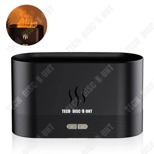 TD Humidificateur simulation crative flamme aromathrapie machine atmosphre lampe chambre salon voiture lumire douce avec sommei