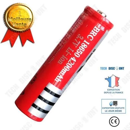 Td Lampe De Poche Rechargeable Pile Au Lithium Pointue Lampe De Poche Forte Lumire 18650 Batterie Au Lithium Rechargeable 3.7v 580