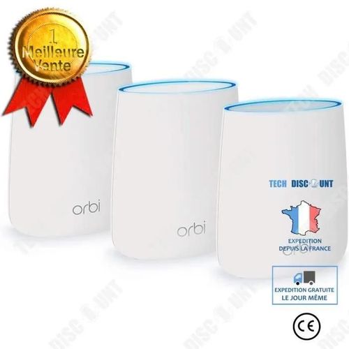 TD Pices NETGEAR ORBI mystre RBK23 grande villa routeur sans fil ensemble de rseaux MESH distribution tri-frquence