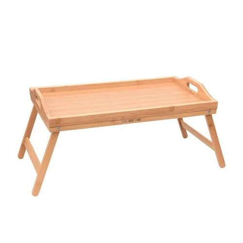 Td Plateau Petit Djeuner Au Lit En Bambou/ Support Ordinateur Portable Avec Poigne Et Plaque De Pied/ Taketokio