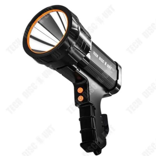 Td? Projecteur Portatif De Type Pistolet Torche Projecteur Portable Rechargeable ? Led ? Lumi?Re Forte Avec Lumi?Re Lat?Rale