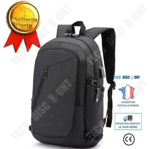Td Sac  Dos Ordinateur Portable 15.6 Pouces Homme Impermable Avec Usb Charging Port Sac  Dos D'affaires Sac  Dos