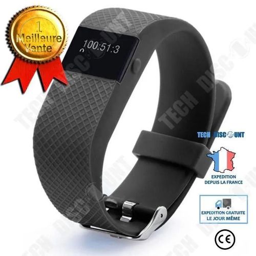 Td Smart Bracelet Tw 64s Bluetooth 4.0 Podomtre Sports Tracker Pour Ios 4.3 Android 6.1 Et Compatible Tout Systme Noir
