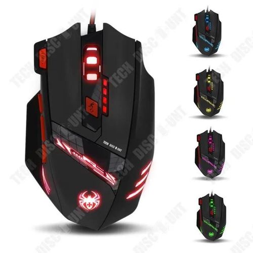 TD Souris GAMING filaire Bureau DPI rglable adhrence parfaite contrle main fonction USB plusieurs touches rtro clairage