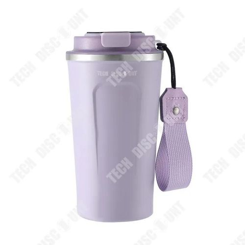 Td Tasse  Caf 510ml En Acier Inoxydable 304 Tasse  Isolation Intelligente Avec Sangle De Transport Tasse Portable Pour La Voitur