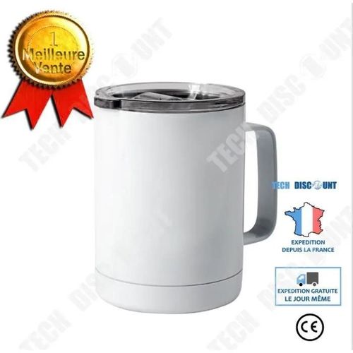 Td Tasse  Caf Tasse De Bureau Isolation En Acier Inoxydable Poigne Sous Vide Tasse  Caf Tasse  Eau Avec Poigne Tasse Eau Bla